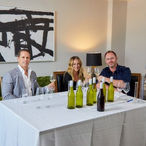 Sarah Jessica Parker with Rob Cameron and Tim Lightbourne