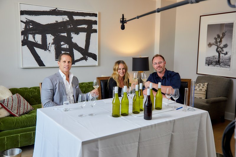 Sarah Jessica Parker with Rob Cameron and Tim Lightbourne