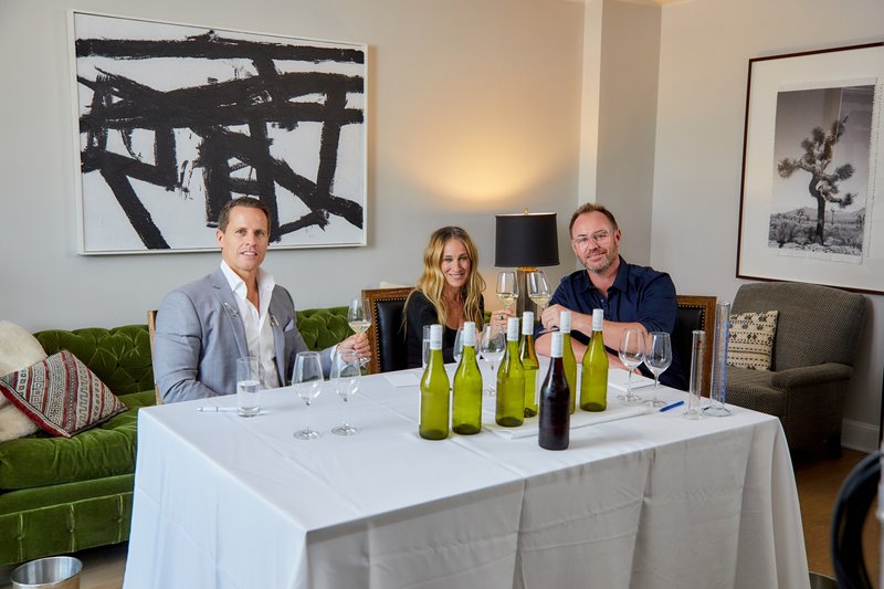Sarah Jessica Parker with Rob Cameron and Tim Lightbourne