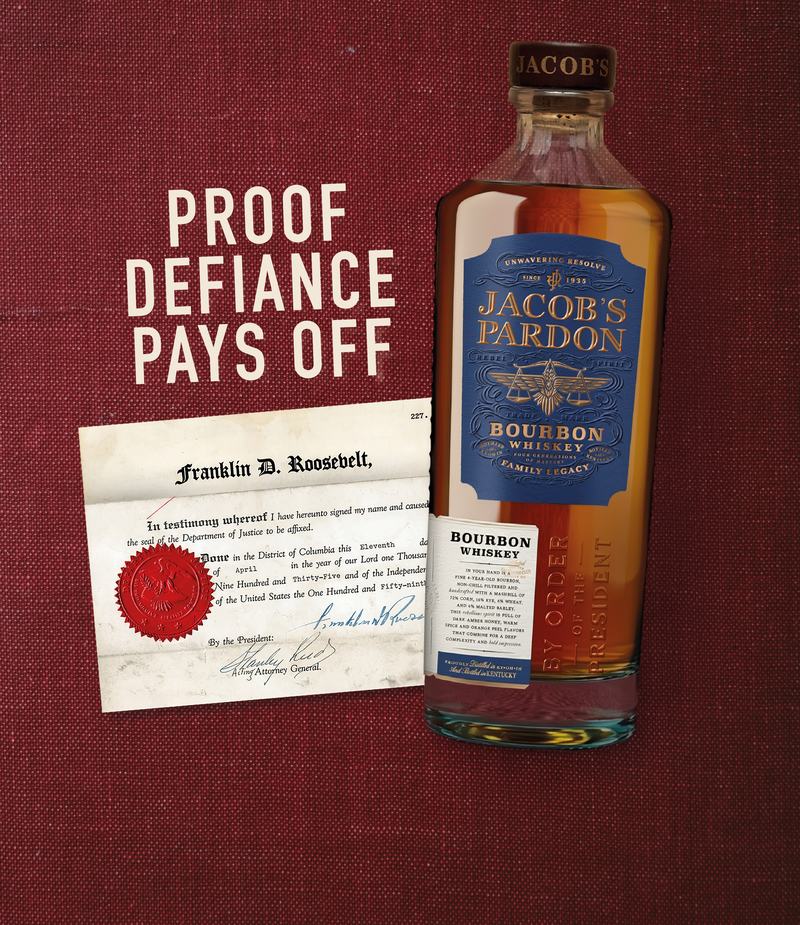 A beautiful bottle of bourbon.