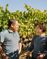 Maayan and Jake in vineyard