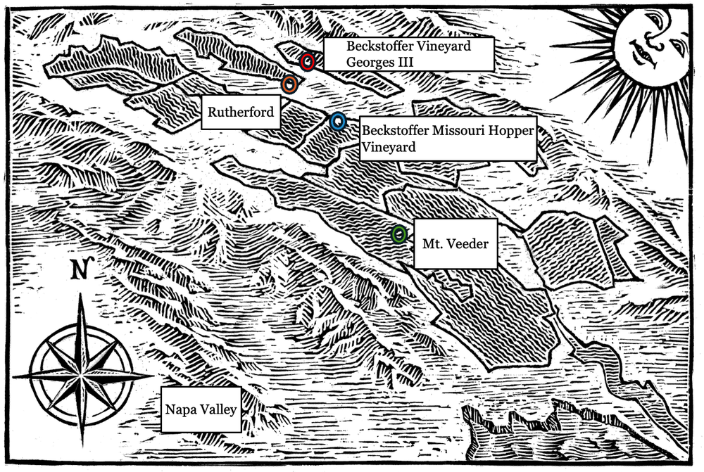 Taub Napa Map Illustration