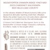 Crimson Veil Beckstoffer Crimson Ridge Vineyard Cabernet Sauvignon