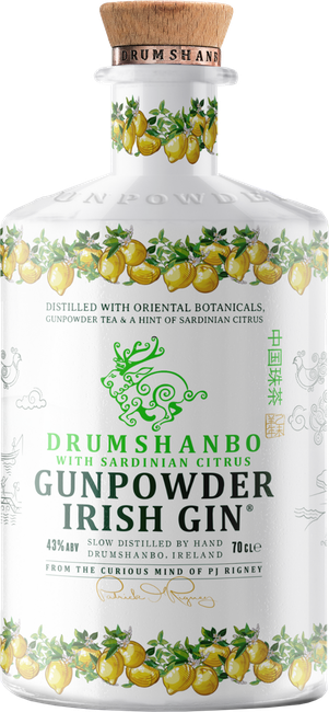 Gunpowder Irish Gin with Sardinian Citrus Ceramic Edition